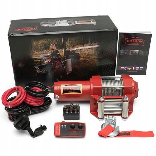 1,6T WYCIĄGARKA DRAGON 12V ELEKTRYCZNA WCIĄGARKA linowa pługa quada +pilot na Arena.pl