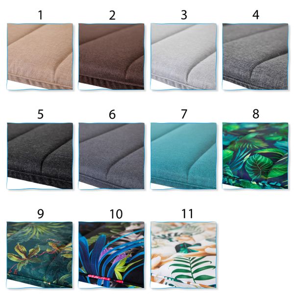 Poduszka AMELIA na długi leżak ogrodowy plażowy, materac 185x60x6cm zdjęcie 14