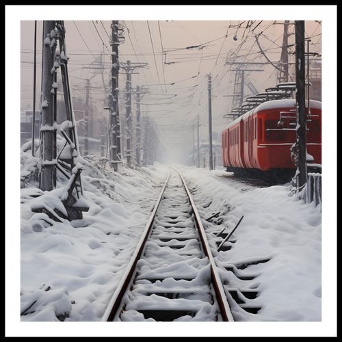 Plakat 60x60cm Podróż po Torach na Arena.pl
