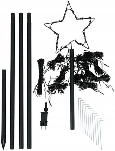 CHOINKA METALOWA XL 250 cm 500 LED TIMER KEMA ZEWNĘTRZNA na Arena.pl