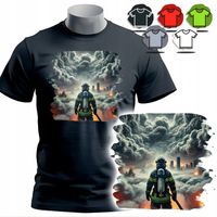 KOSZULKA T-SHIRT MĘSKI WZORY DO WYBORU - STRAŻAK STRAŻ POŻARNA - M