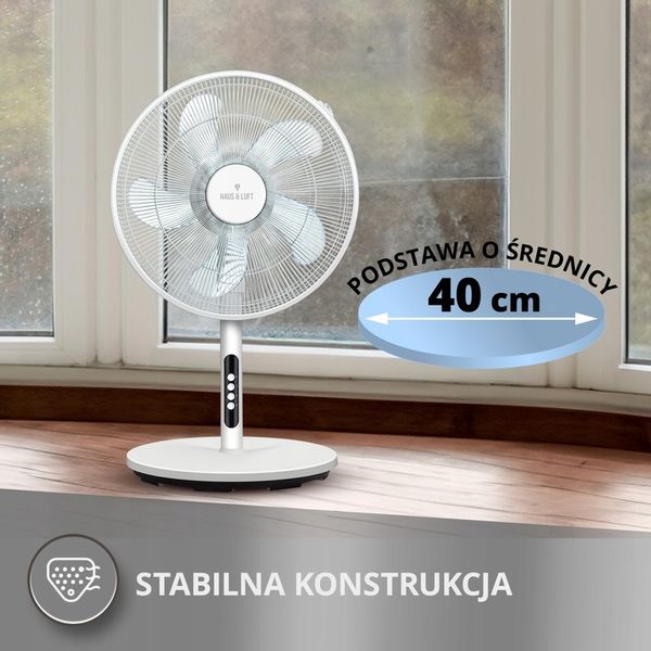 Wentylator stojący podłogowy wiatrak biały 3w1 Haus & Luft HL-WP-01 zdjęcie 8
