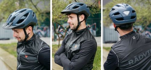 Kask rowerowy MTB / CITY / Cross 53-60cm + wbud. światło LED XLC BH-C32 241 na Arena.pl