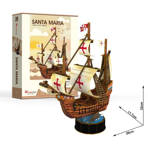 PUZZLE 3D SANTA MARIA 93el CUBICFUN na Arena.pl