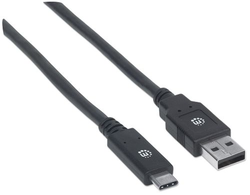 KABEL USB C-A M/M 2,0m USB3.0 SuperSpeed czarny na Arena.pl