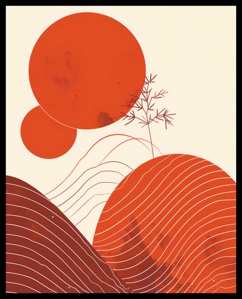 Plakat 40x50cm Ciepło Czerwieni zdjęcie 2