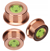 Docisk płyt winylowych gramofonowy stabilizator aluminiowy kolor MIEDZIANY