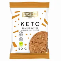 Keto Ciastko Wegańskie z Masłem Orzechowym 50g - Bezglutenowe, Dla Wegan