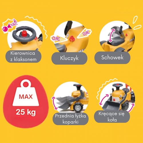 FALK Chodzik Jeździk Koparka Marcel 2w1 na Arena.pl