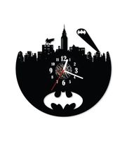 Zegar ścienny z płyty winylowej Batman 10.7