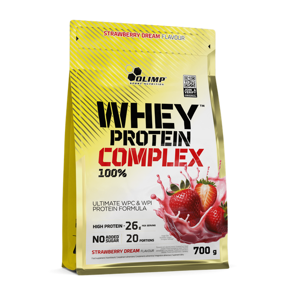 Olimp - Whey Protein Complex 100% - 700 g - truskawkowy zdjęcie 1