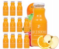 12x Sok jabłkowo pomarańczowy 250ml bez cukru 100%