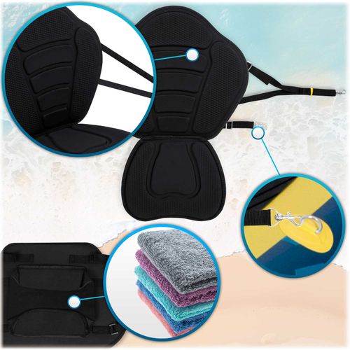 Siedzisko piankowe do deski SUP czarne na Arena.pl