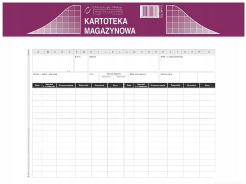 kartoteka magazynowa (50) 344-3 na Arena.pl