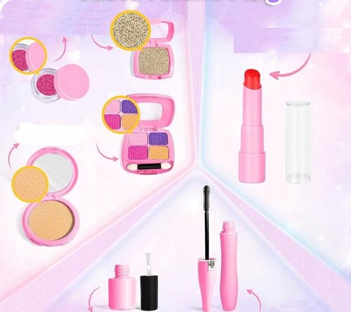 KUFEREK DO MAKIJAZU DLA DZIECI ZESTAW KOSMETYKÓW do makijażu makeup cienie na Arena.pl