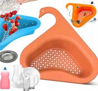 NAROŻNY DURSZLAK OCIEKACZ KUCHENNY DO ZLEWU CEDZAK AKCESORIA KUCHENNE