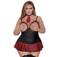 magic silk dress up sukienka varsity plus size mini wiązana