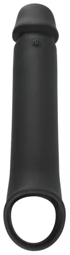 rebel rc osłona intymna czarna +8cm, wibracje, pilot bezprzewodowy na Arena.pl