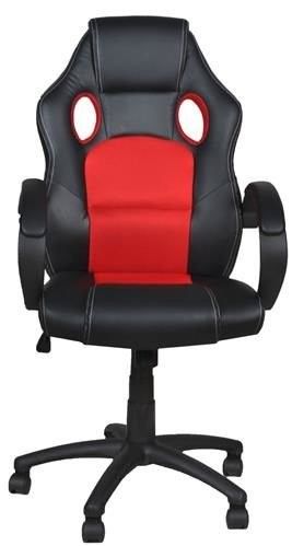 Fotel biurowy sportowy basic - czerwony na Arena.pl