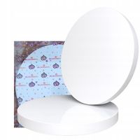 Podkład pod tort styrodur 34 cm gruby okrągły biały podkładka sztywny