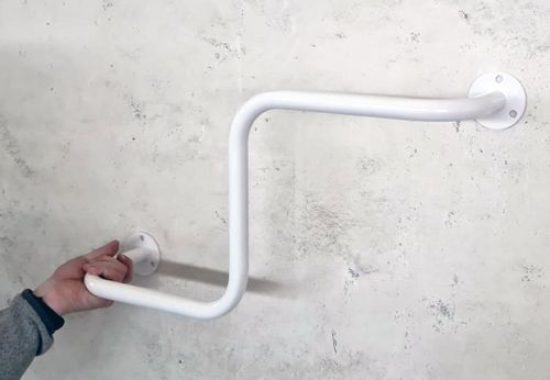 drążek gimnastyczny wygięty biały na Arena.pl