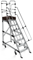 Drabina magazynowa podest jezdny HIGHER 87-YPRO 8706-Y 6 stopni+podest