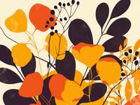 Plakat 40x30cm Ogrodowa Paleta