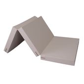 materac gimnastyczny Satellite 180x100x10 cm trzyczęściowy - beżowy