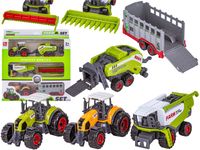Zestaw 3 Pojazdów, Maszyny Rolnicze, 2 x Traktor, Kombajn, Farma