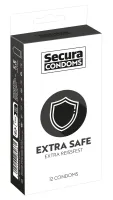 secura extra safe 12 szt. - prezerwatywy silikonowe grube 52 mm