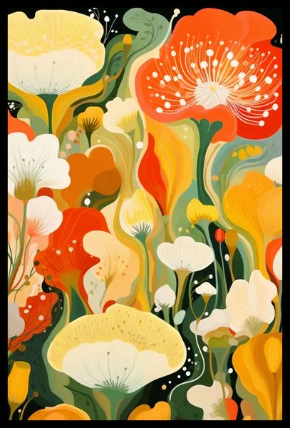 Plakat 40x60cm Kwiatowy Raj zdjęcie 2