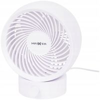 Wentylator wiatrak wiatraczek stołowy na biurko USB biały biurkowy