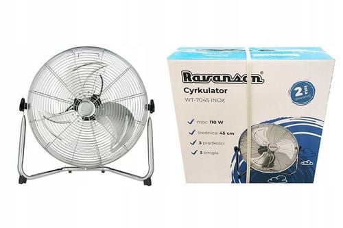 wentylator podłogowy ravanson wt-7045 inox na Arena.pl