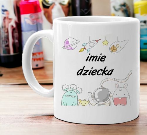 KUBEK Z NADRUKIEM PREZENT DLA CHŁOPCA DZIEWCZYNKI DZIECKA URODZINY WZORY na Arena.pl