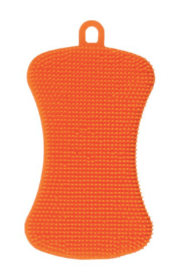 Myjka silikonowa ekologiczna zmywak kuchenny do mycia naczyń pomarańczowy na Arena.pl