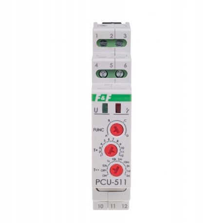 Przekaźnik czasowy 8A 230VAC 24VAC/DC PCU-511DUO zdjęcie 1