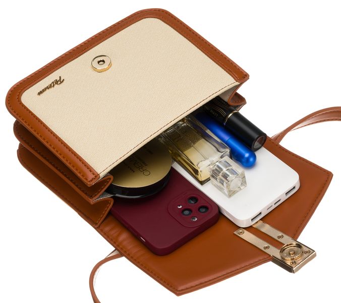 torba damska ptn dalia-1245 ecru-brown zdjęcie 9