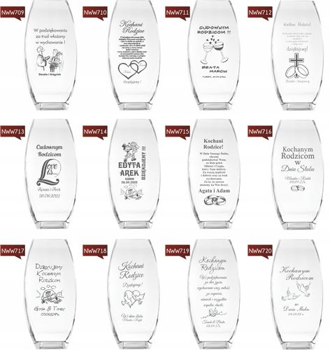 Wazon z grawer PREZENT na ślub wesele Jubileusz na Arena.pl