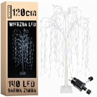 Wierzba świecąca 120 cm 140 LED drzewko barwa zimna dekoracja świąteczna