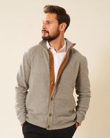 Sweter męski bawełniany szary melanż Deville Rozmiar - 4XL