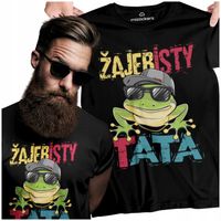 PREZENT NA DZIEŃ TATY OJCA ODJAZDOWA KOSZULKA URODZINY 18-99 ŻAJEBISTY TATA