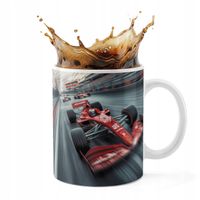 KUBEK CERAMICZNY 330ML DRUK - BOLID F1 WYŚCIGI SPORT