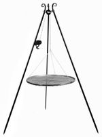 Grill na trójnogu z kołowrotkiem 180 cm, TRIVO, ruszt, 70 cm | TYLETEGOTU