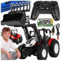 DUŻY Zdalnie Sterowany TRAKTOR RC Ciągnik Maszyna Rolnicza z Turem Na Pilot