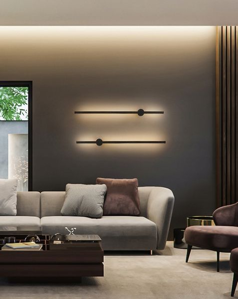 Nowoczesna lampa ścienna LIZBONA II kinkiet LED12W 90cm Wobako zdjęcie 6