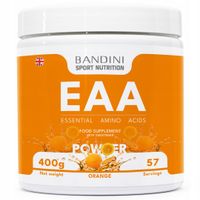 Bandini EAA Essential Aminokwasy | 400 g Proszek | Pomarańcza