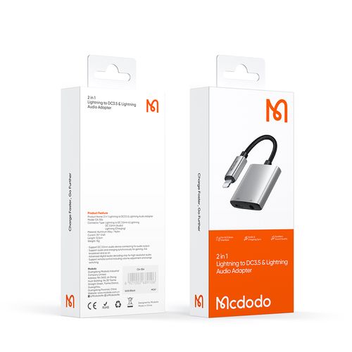 mcdodo przejściówka adapter lightning mini jack 3,5mm kabel do iphone na Arena.pl