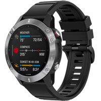 Pasek silikonowy FIXED do Garmin QuickFit 26 mm czarny