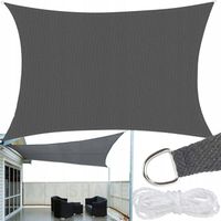 ŻAGIEL PRZECIWSŁONECZNY 4x4m KWADRATOWY Tkanina HDPE na Taras Ogród Balkon