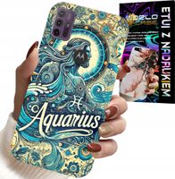 ETUI DO MOTOROLA MOTO G10 POWER - ZNAK ZODIAKU, WODNIK, ASTRONOMIA PLECKI